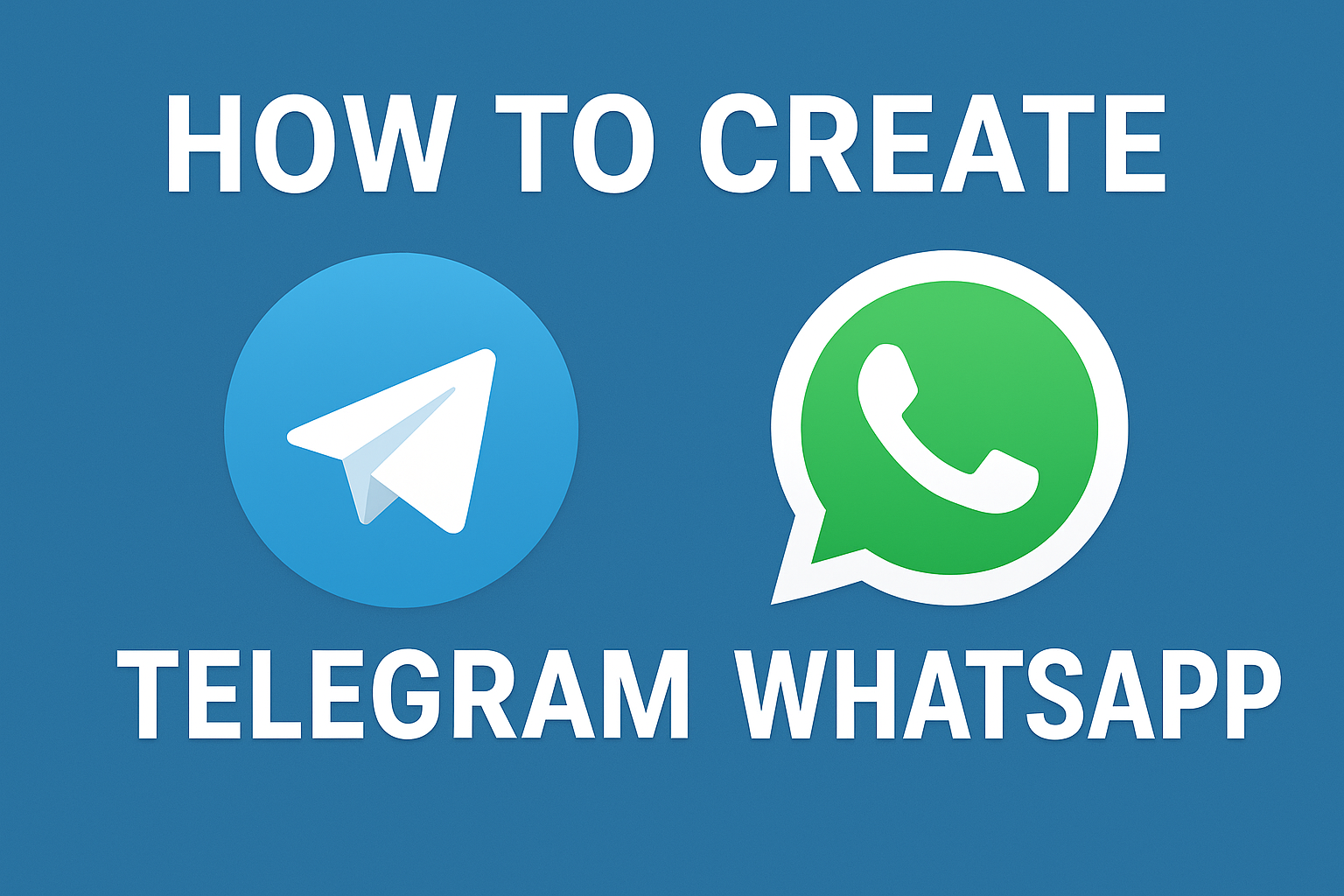 Dual smartphone setup with WhatsApp and Telegram